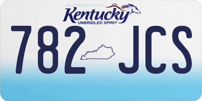 KY license plate 782JCS
