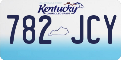 KY license plate 782JCY