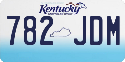 KY license plate 782JDM