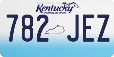 KY license plate 782JEZ