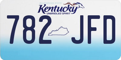 KY license plate 782JFD