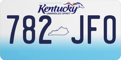 KY license plate 782JFO