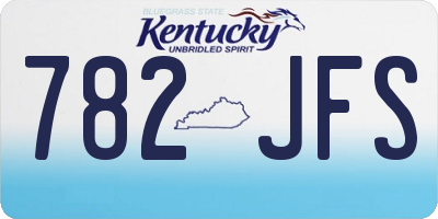 KY license plate 782JFS