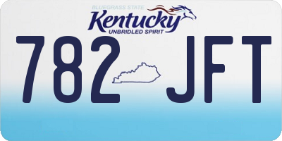 KY license plate 782JFT