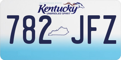 KY license plate 782JFZ