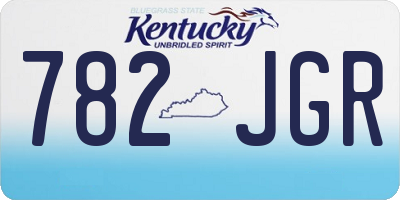 KY license plate 782JGR
