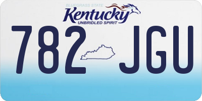 KY license plate 782JGU