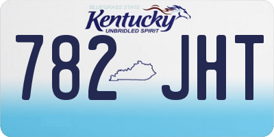 KY license plate 782JHT