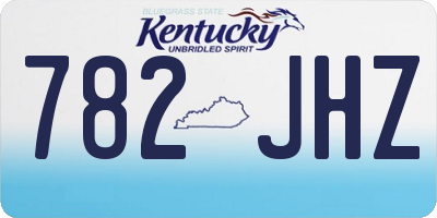 KY license plate 782JHZ