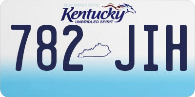 KY license plate 782JIH