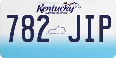 KY license plate 782JIP