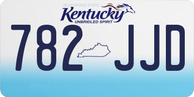 KY license plate 782JJD
