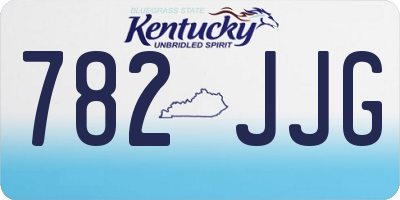 KY license plate 782JJG
