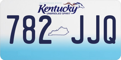 KY license plate 782JJQ