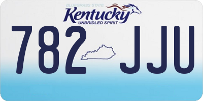 KY license plate 782JJU