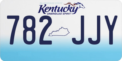KY license plate 782JJY