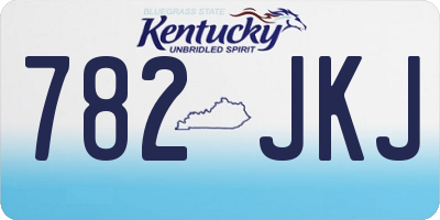 KY license plate 782JKJ