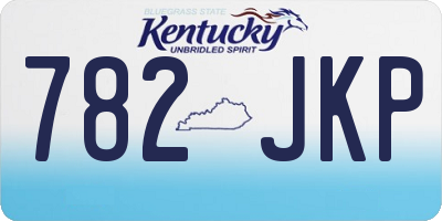 KY license plate 782JKP