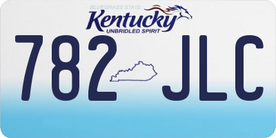 KY license plate 782JLC