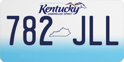 KY license plate 782JLL