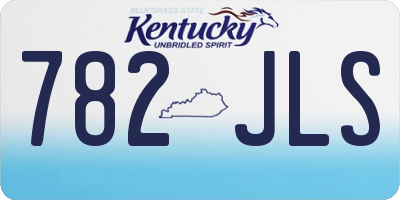 KY license plate 782JLS