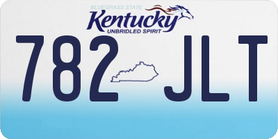 KY license plate 782JLT