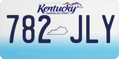 KY license plate 782JLY