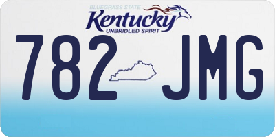 KY license plate 782JMG