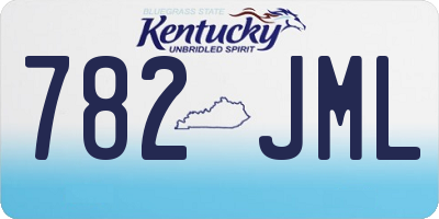 KY license plate 782JML