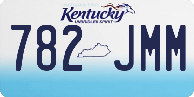 KY license plate 782JMM
