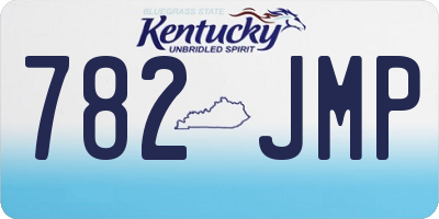 KY license plate 782JMP