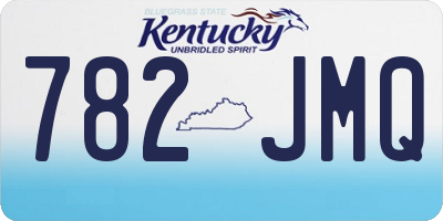 KY license plate 782JMQ
