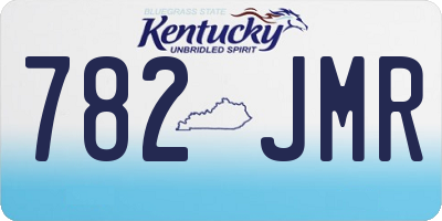 KY license plate 782JMR