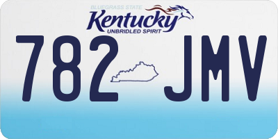 KY license plate 782JMV