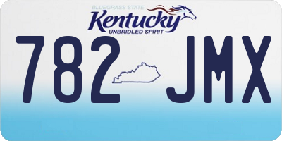 KY license plate 782JMX