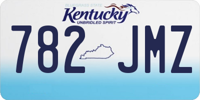 KY license plate 782JMZ