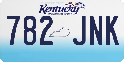 KY license plate 782JNK