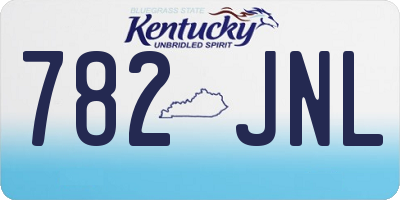 KY license plate 782JNL