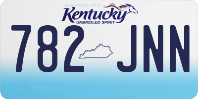KY license plate 782JNN