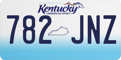 KY license plate 782JNZ