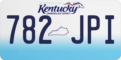 KY license plate 782JPI