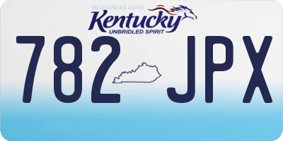 KY license plate 782JPX