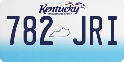 KY license plate 782JRI