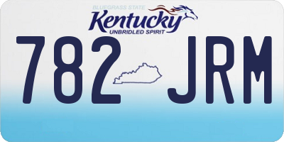 KY license plate 782JRM