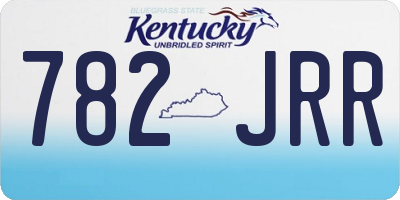 KY license plate 782JRR