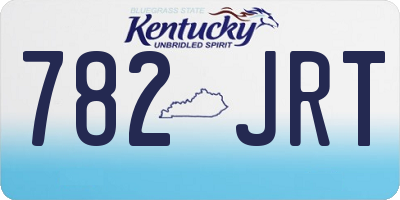 KY license plate 782JRT