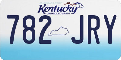 KY license plate 782JRY