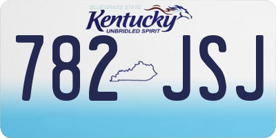 KY license plate 782JSJ