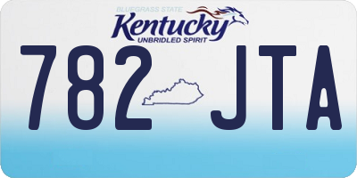 KY license plate 782JTA