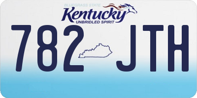 KY license plate 782JTH